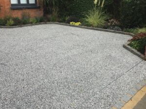a resin bound terrace