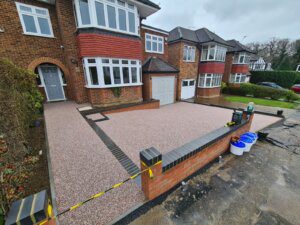 Resin bound driveway and footpath