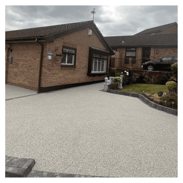 a beautiful resin bound driveway
